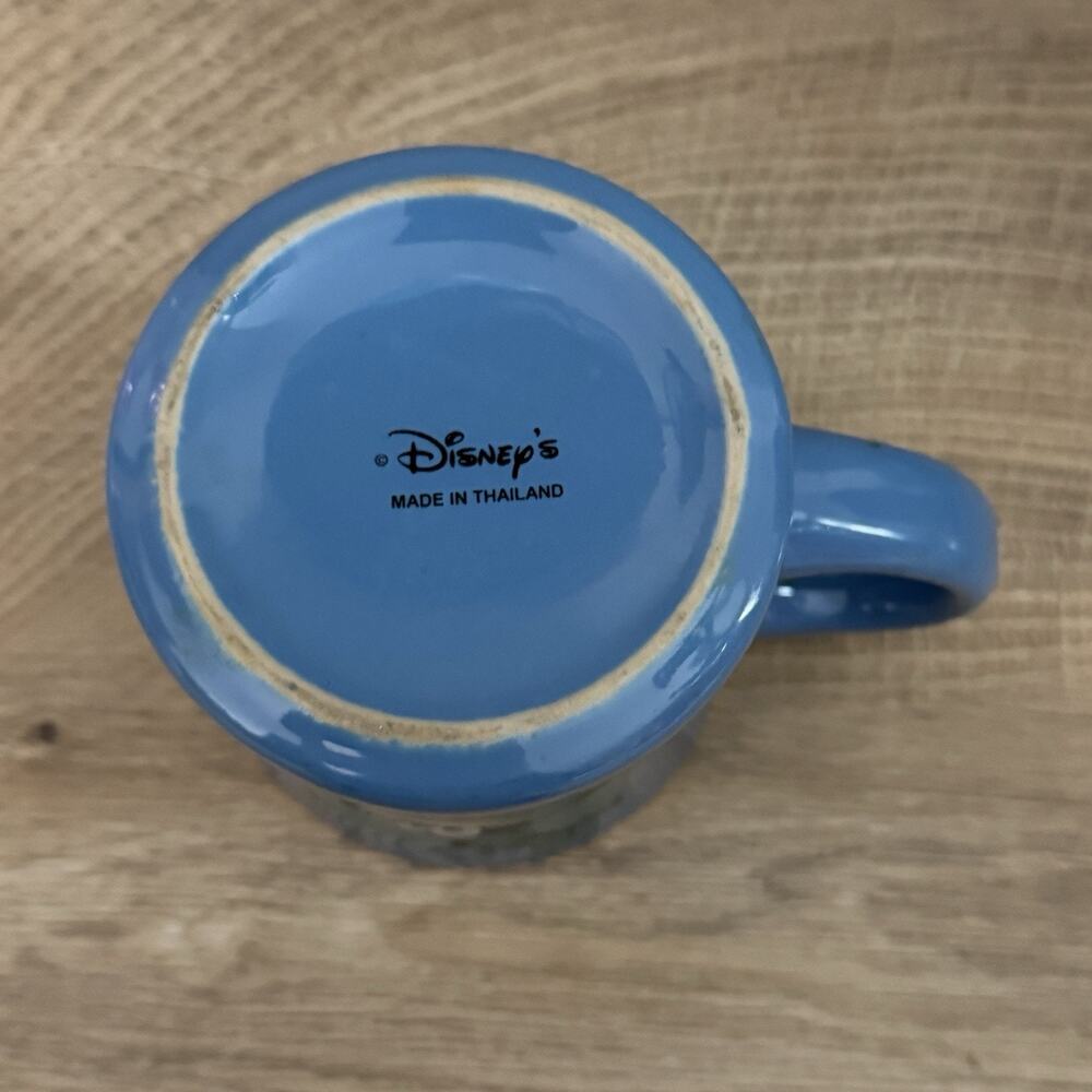 Disney Goofy Blue Green Coffee Mug Tea Cup Double Sided Vintage Disney World - Picture 9 of 9